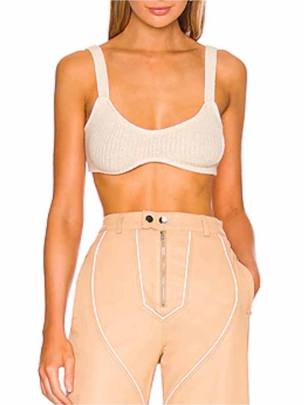 Camilla Cohelo 
Adelie Knit Bra in Ivory XS